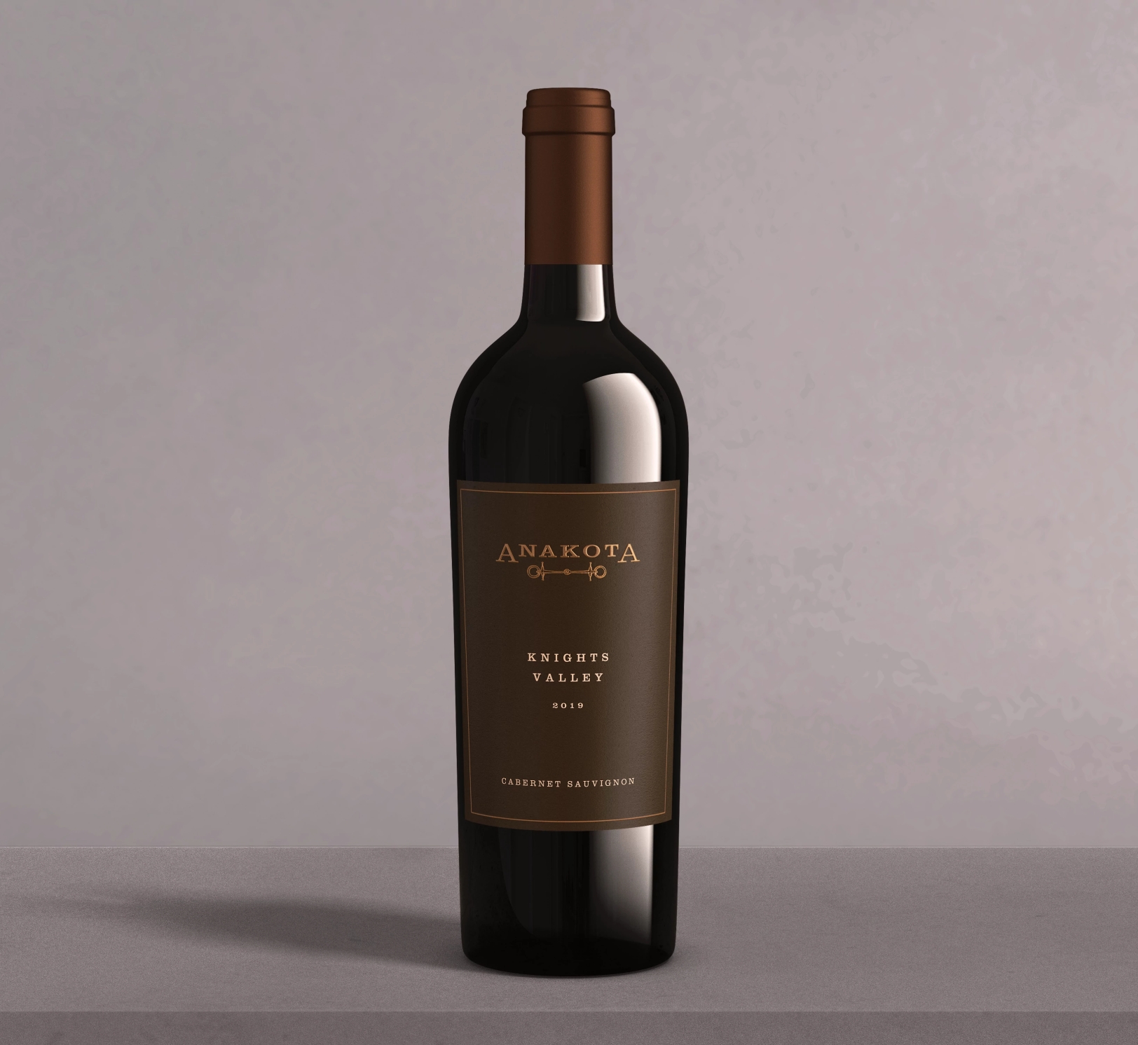 Single bottle of Anakota Knights Valley Cabernet Sauvignon